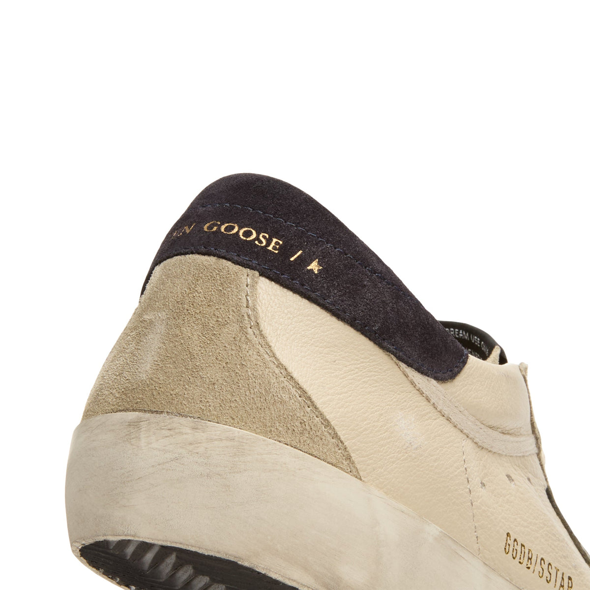 Golden Goose Super Star Nappa Upper Suede Toe (Cream/Grey/Olive Green/Dark Blue) - Image 9
