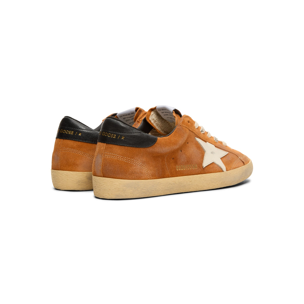 Golden Goose Super Star Suede Upper Toe And Tongue Leather Star Nappa Heel (Light Brown/Cream/Black) - Image 4