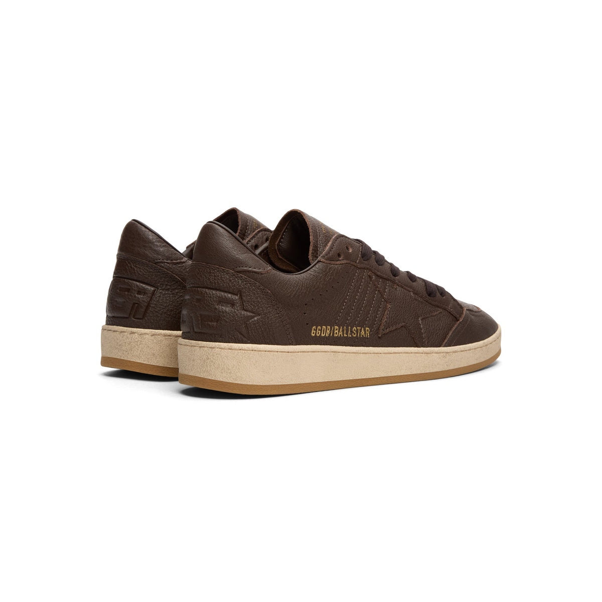 Golden Goose Ballstar Leather Upper Star Toe Spur (Dark Brown) - Image 4