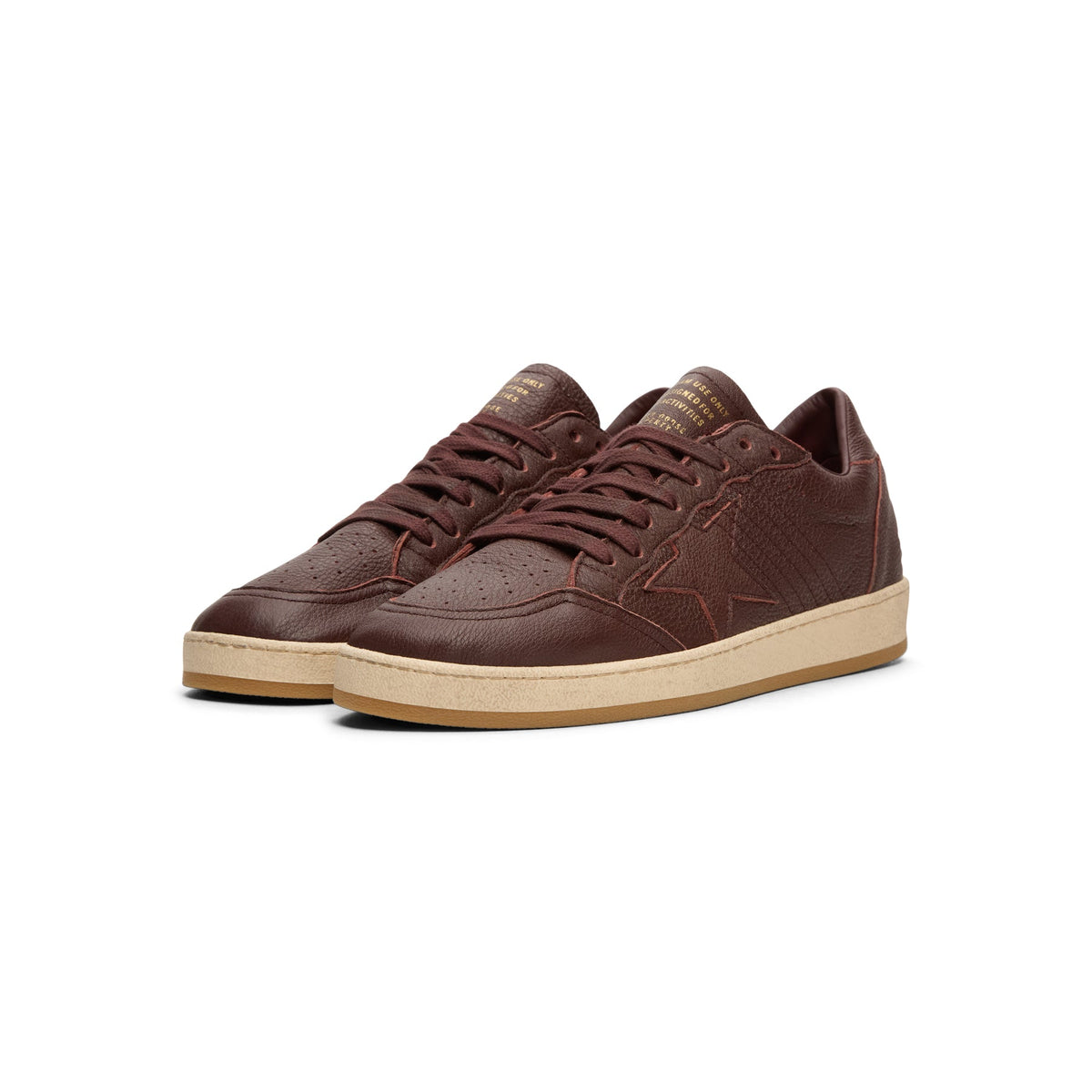 Golden Goose Ballstar Leather Upper Star Toe Spur (Bordeaux) - Image 3