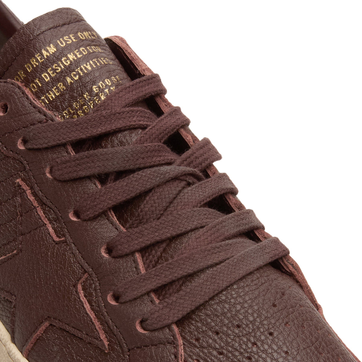 Golden Goose Ballstar Leather Upper Star Toe Spur (Bordeaux) - Image 7