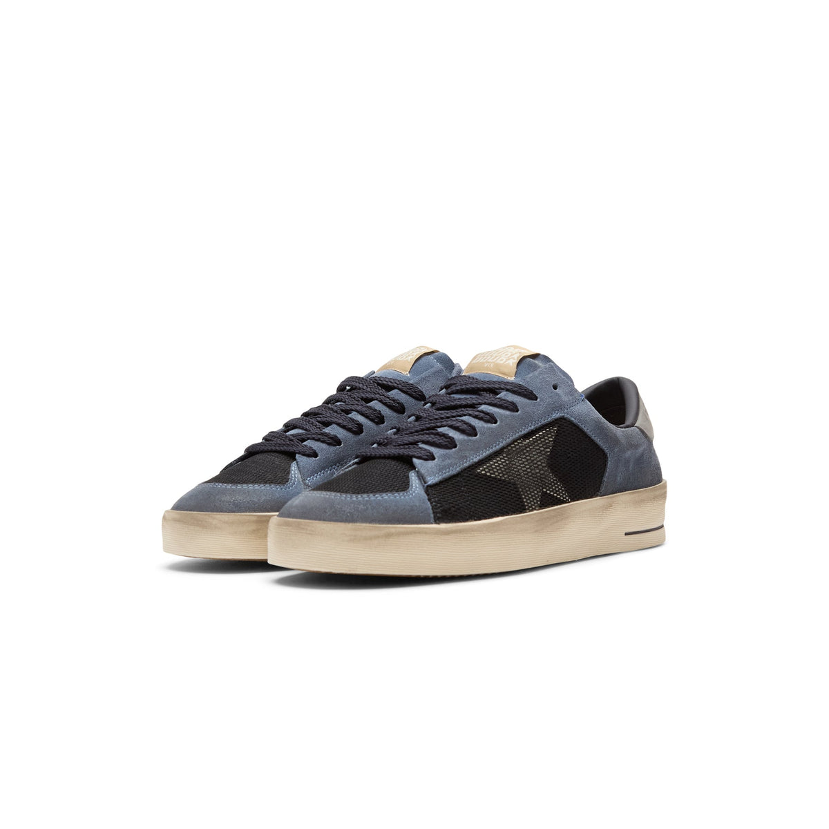Golden Goose Stardan Net And Suede Upper Leather (Blue/White/Grey) - Image 3