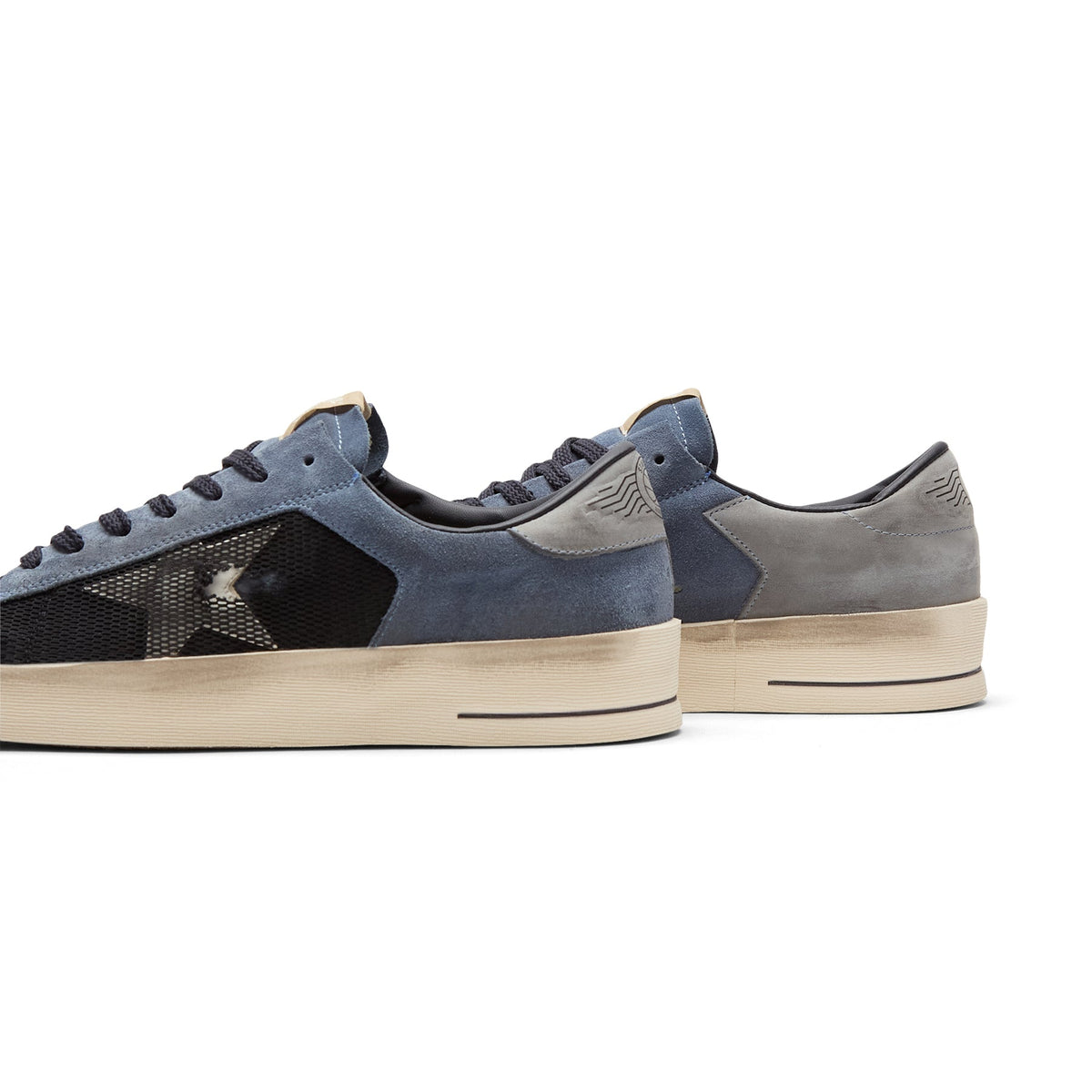 Golden Goose Stardan Net And Suede Upper Leather (Blue/White/Grey) - Image 4