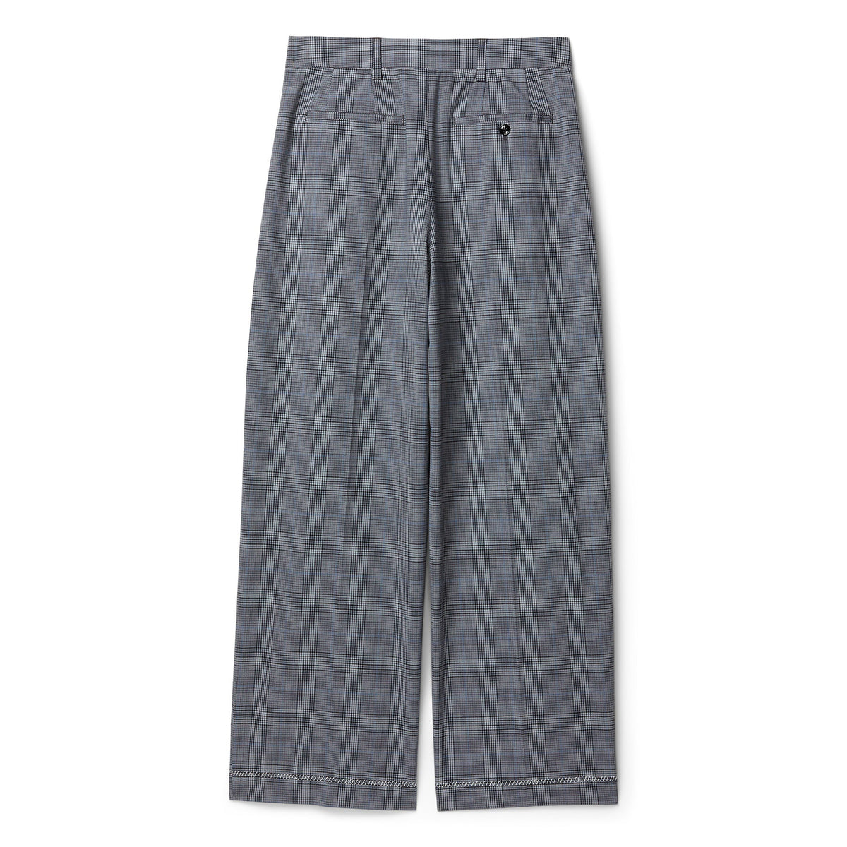 MARNI Prince of Wales Wool Check Trousers (Truffle) - Image 2