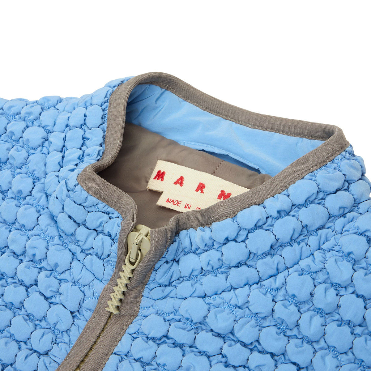 MARNI Puckering Nylon Vest (Iris Blue) - Image 3