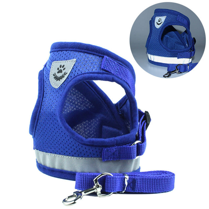 2-in-1 Pet Car Seat Belt & Leash - BlueA