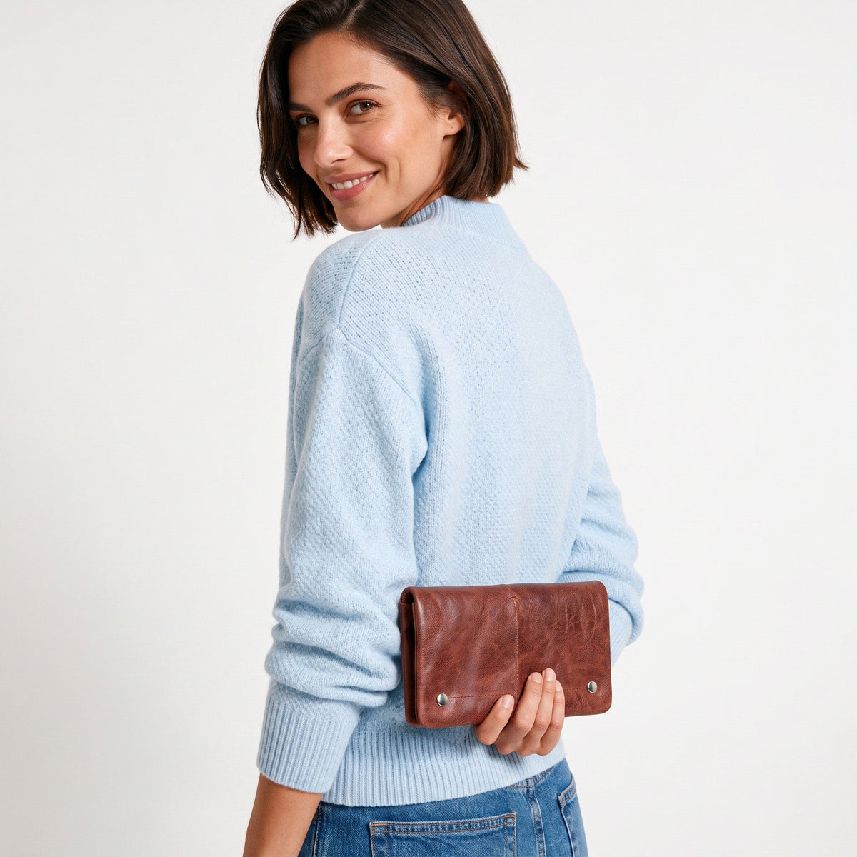 Terry Crackled Napa Leather Wallet - Image 5