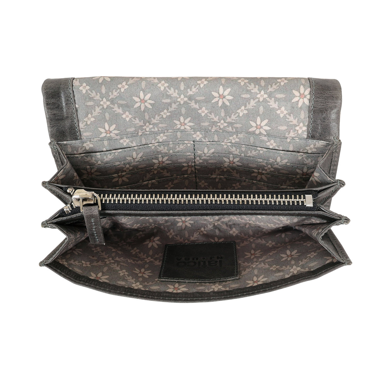 Eloise Crackled Napa Leather Wallet - Image 15
