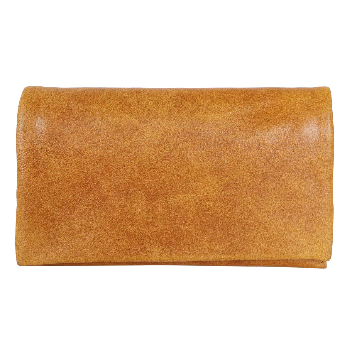 Eloise Crackled Napa Leather Wallet - Tan