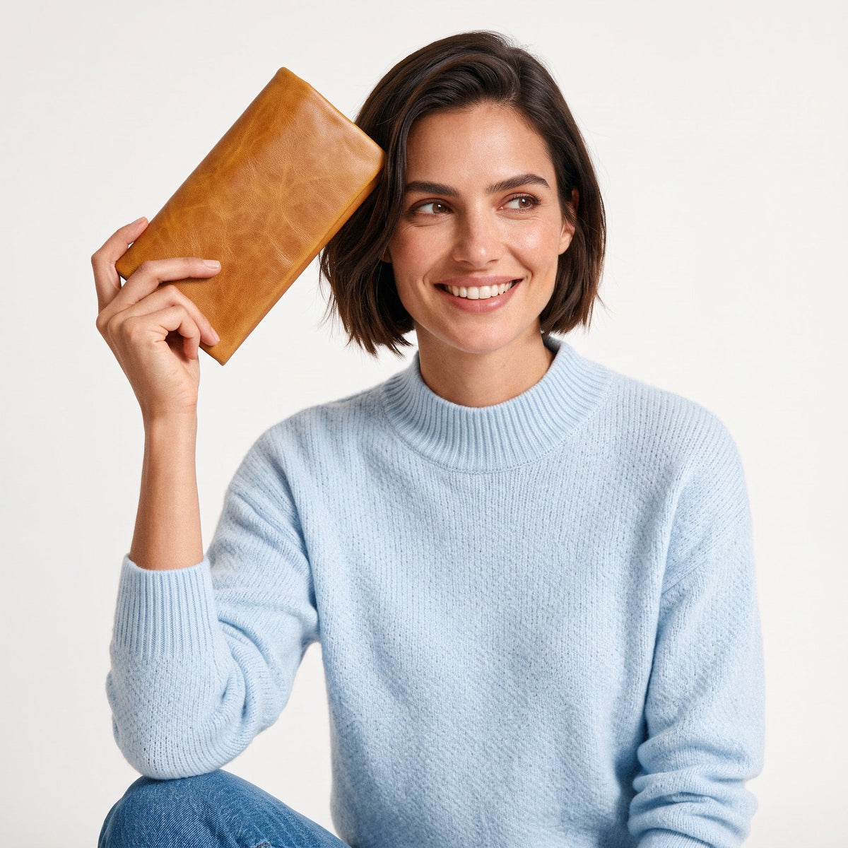 Eloise Crackled Napa Leather Wallet - Image 29