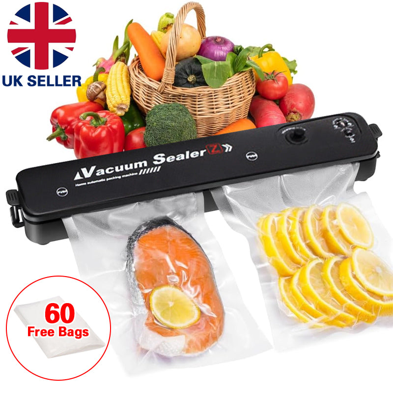 Vacuum Food Sealer Automatic Manual Sealer Dry Wet Pack Machine With 60 Bags UK - Image 4