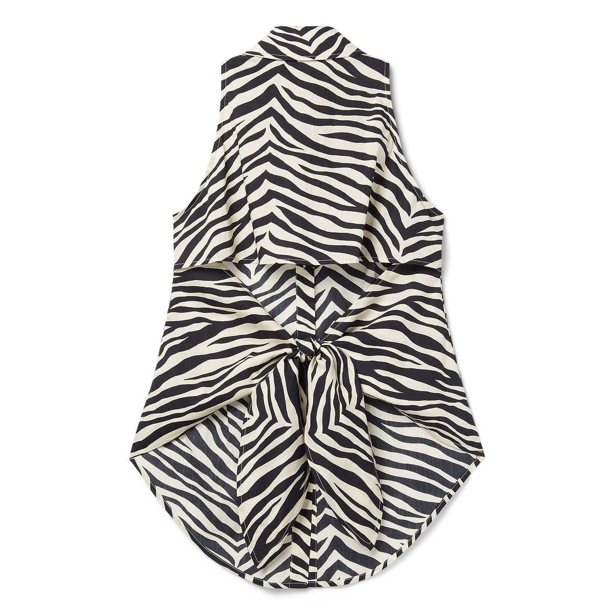 Simon Miller Loch Sleeveless Poplin Button Up (Zebra print) - Image 2