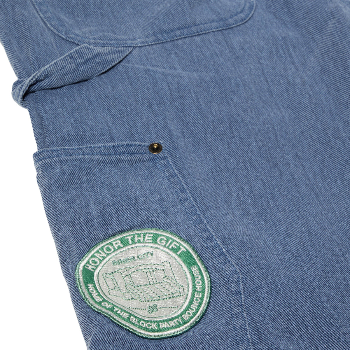 Honor The Gift Twill Carpenter Short (Blue) - Image 3