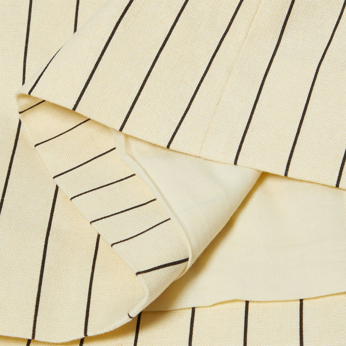 Simon Miller Mori Strapless Linen Top (Cream pinstripe) - Image 4