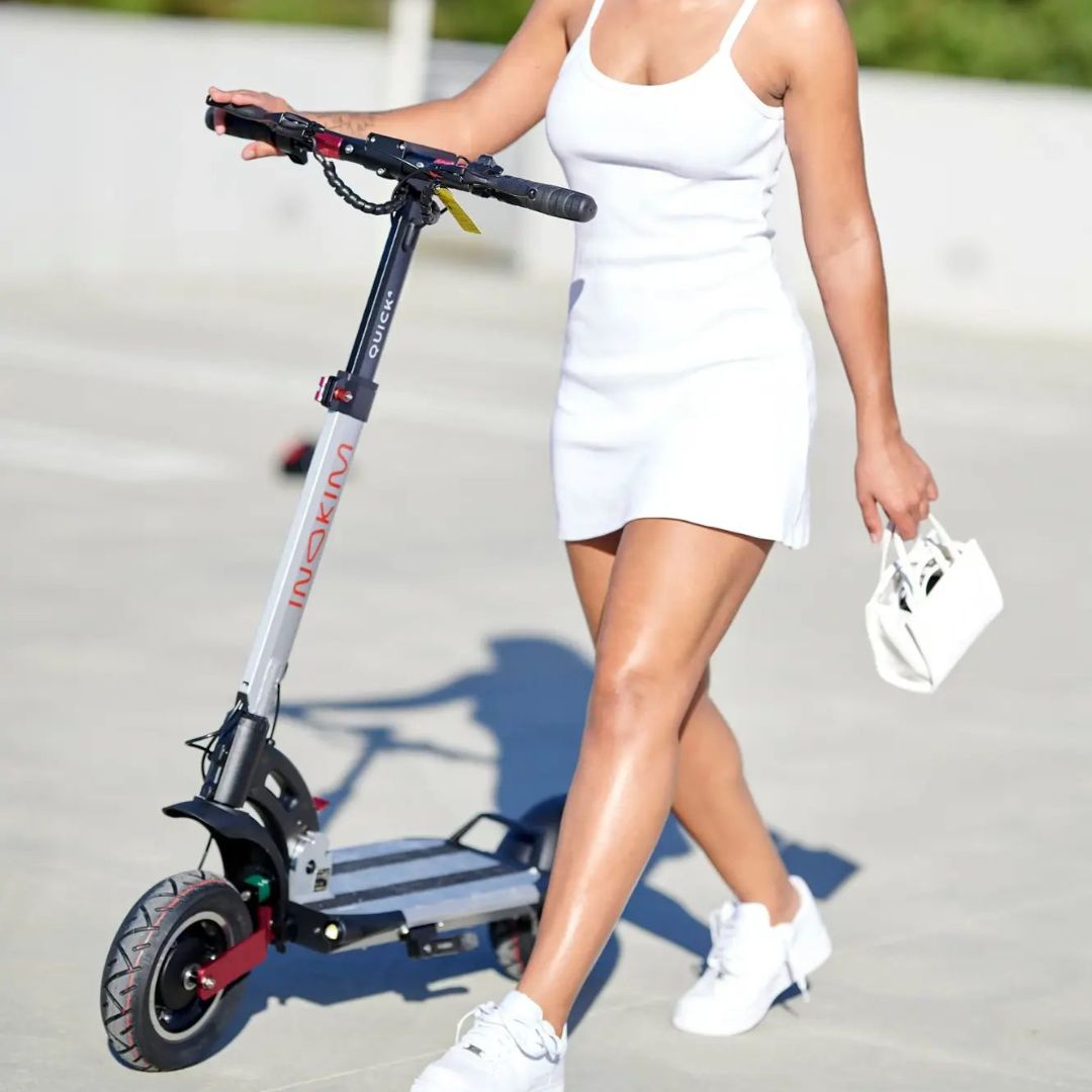 INOKIM - Quick4 Super Scooter w/44 miles Max Operating Range & 25 mph Max Speed - Silver - Excellent Condition - Image 5