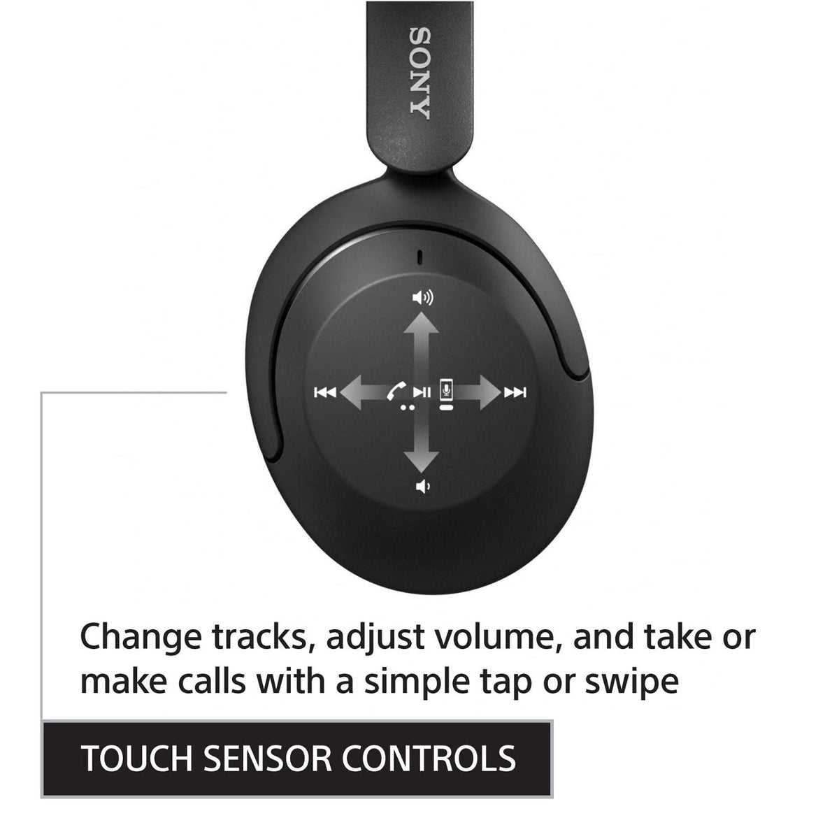 Sony WH‑XB910N Wireless Noise Cancelling Over‑Ear Headphones – Gray – WH‑XB910N/H - Image 8
