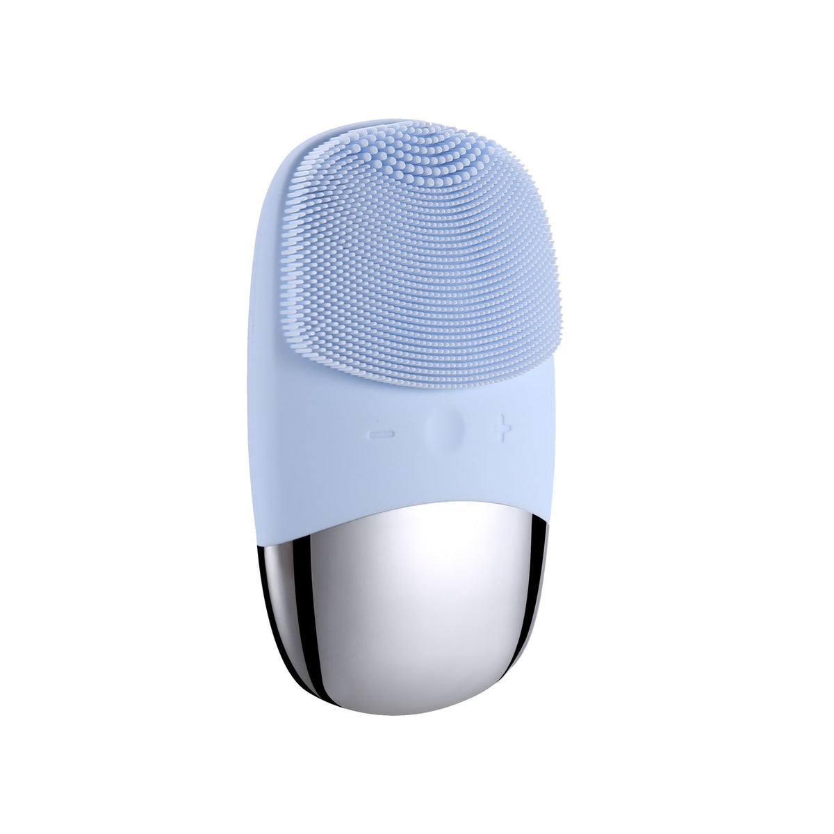 Mini Silicone Electric Face Cleansing Brush & Skin Massager - Blue