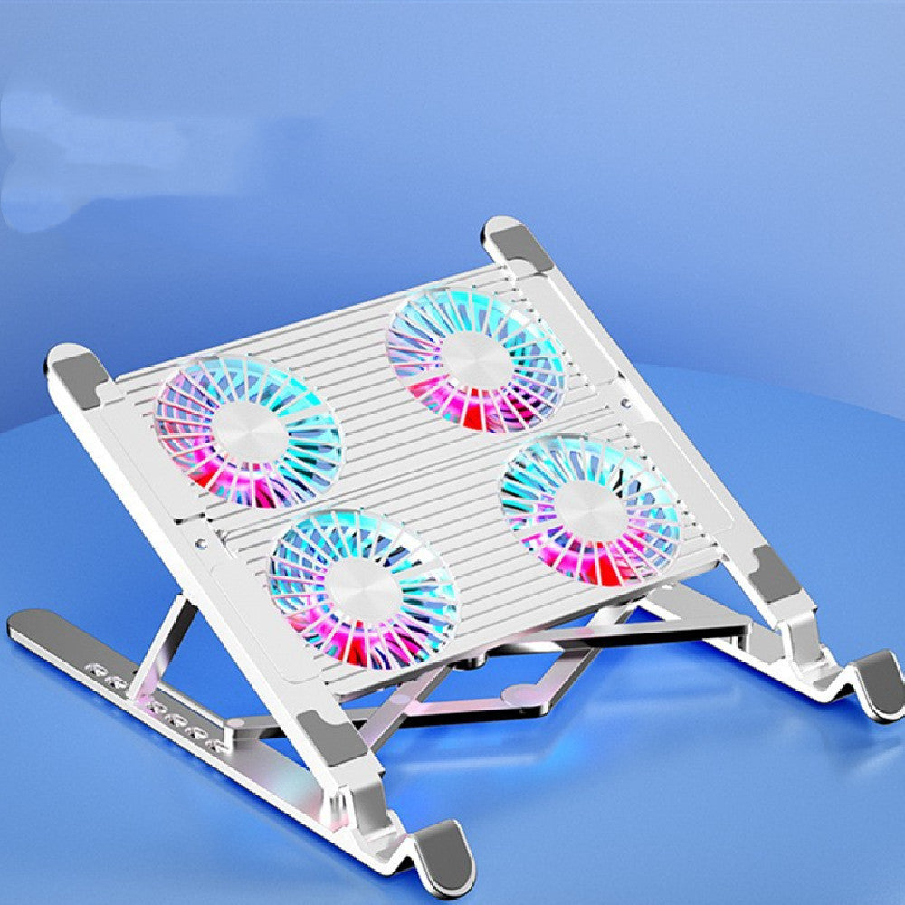Folding Laptop Stand with Cooling Fan - Four Fans Aluminum Alloy