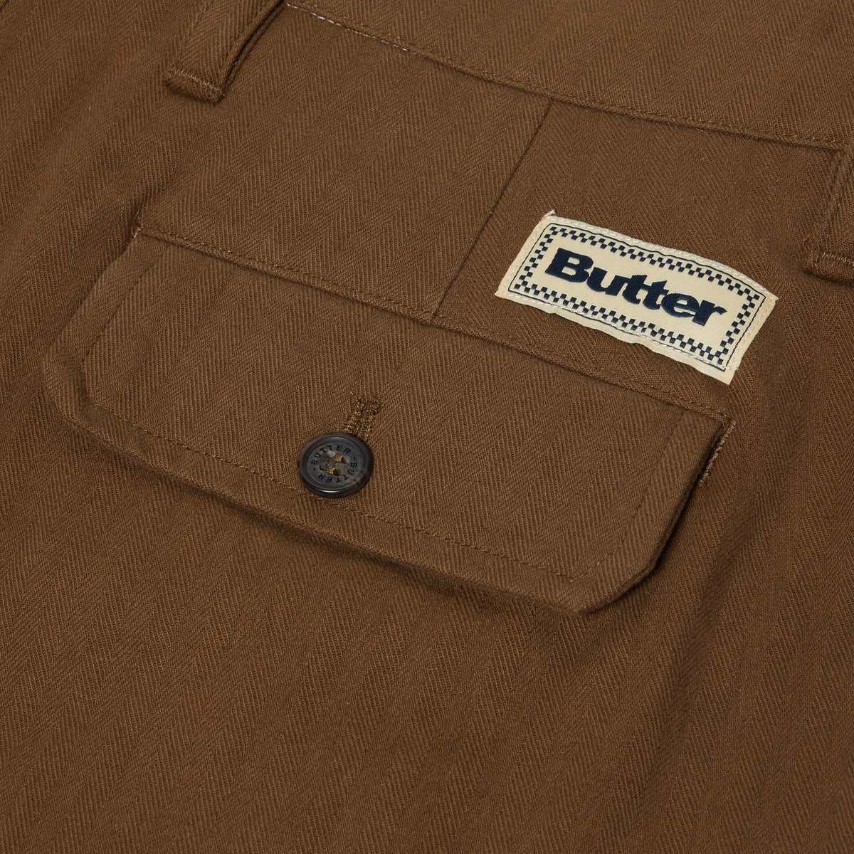Butter Goods Pleated Trousers (Chocolate) - Image 3