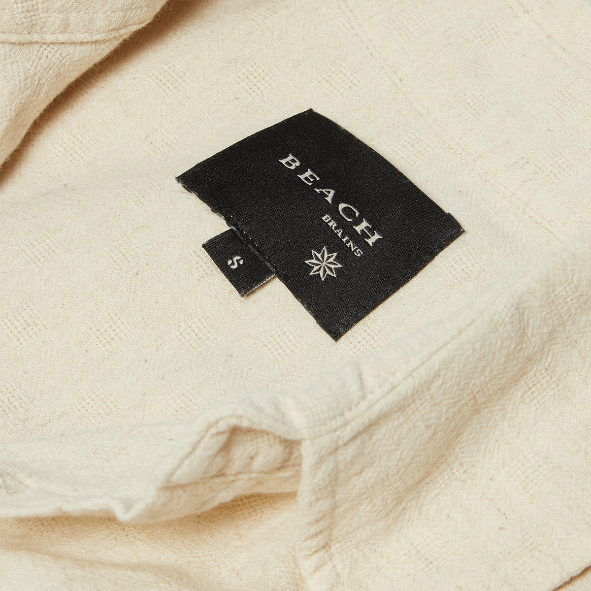 Beach Brains Hold Short Sleeve Shirt (Off White) - Image 3