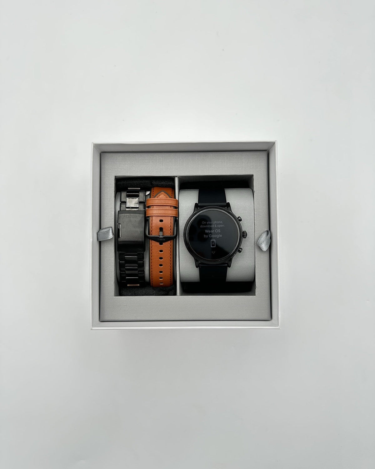 Fossil Gen 5 The Carlyle 44mm Black Stainless Steel WiFi Smartwatch Set w/ 3 Bands - Image 3