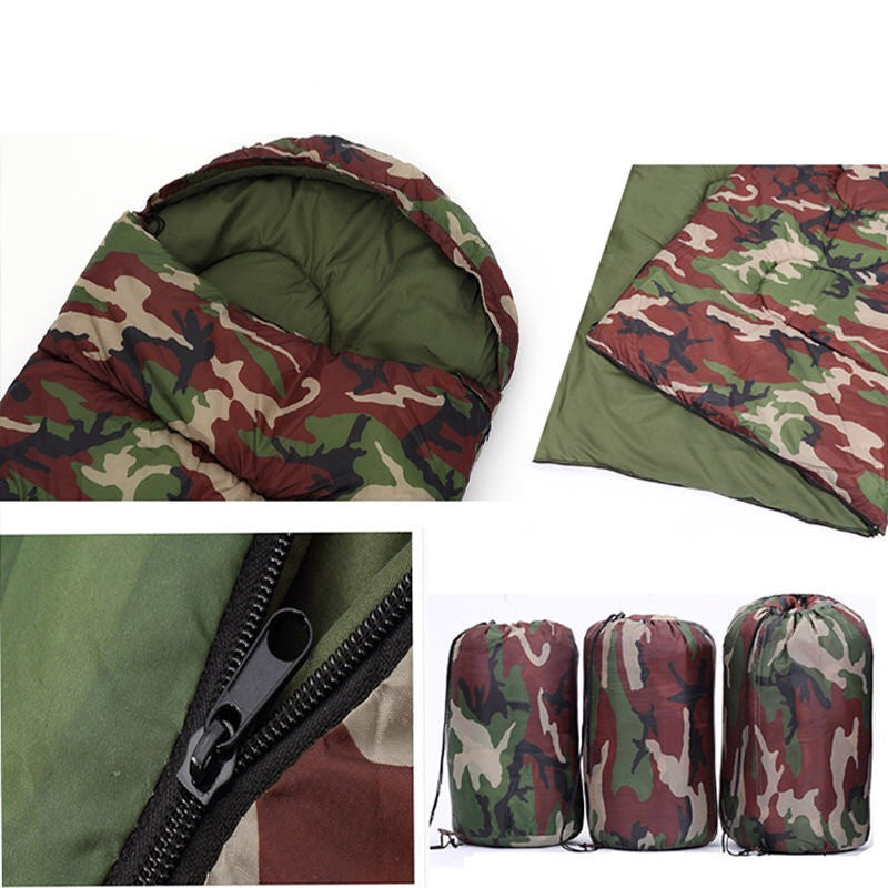 Camping emergency camouflage sleeping bag - Image 5
