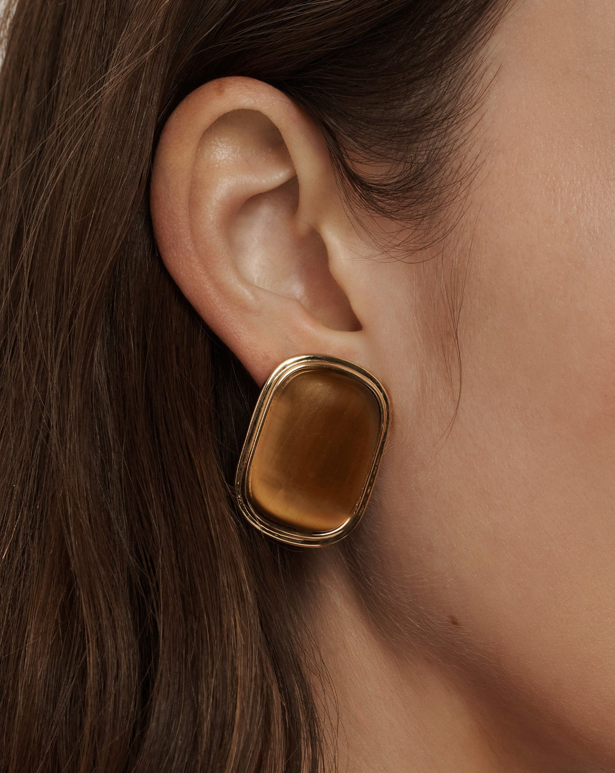Cat’s Eye Stone Earring - Image 2