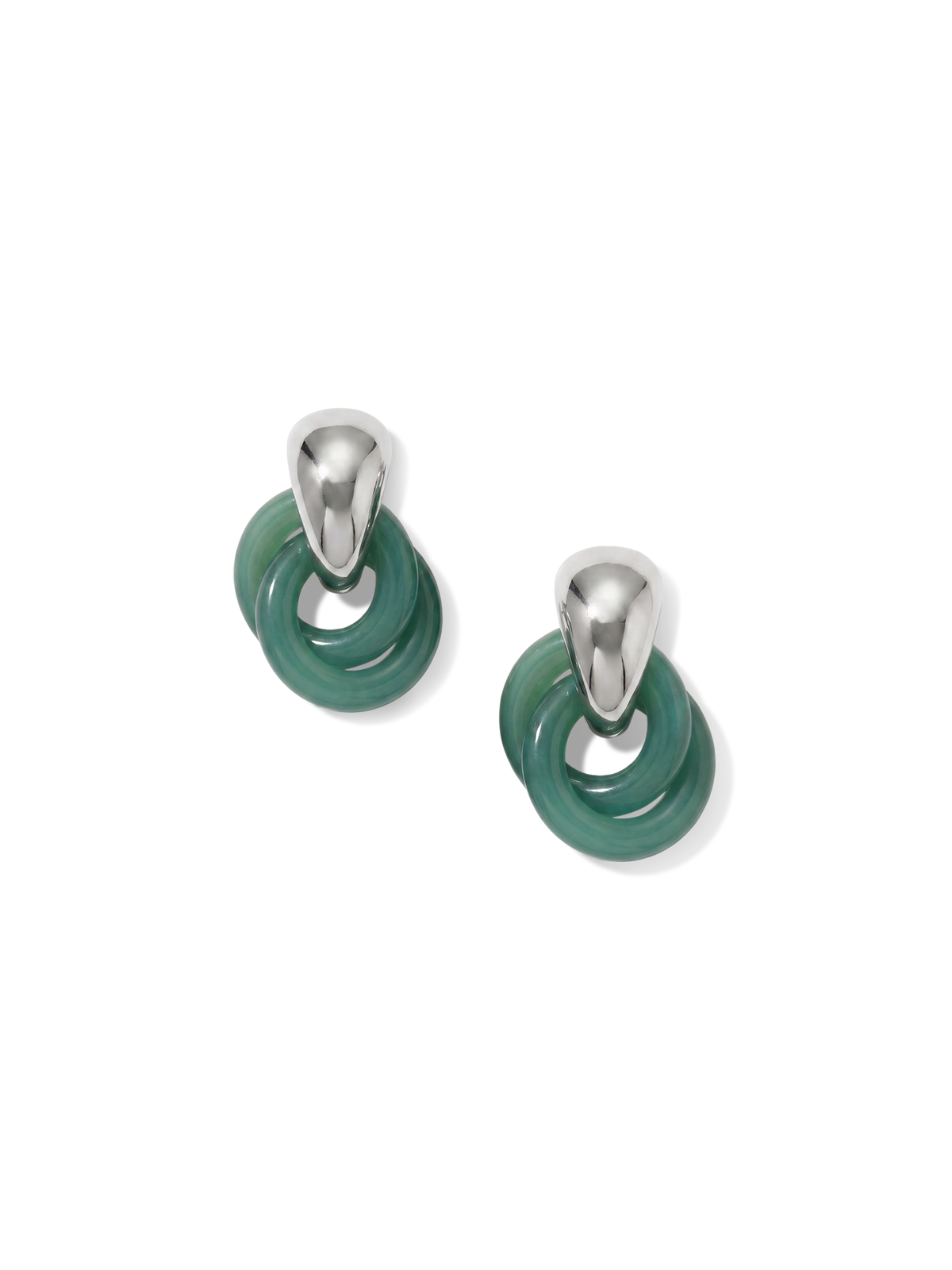 Resin Link Drop Hoop Earring - Image 7