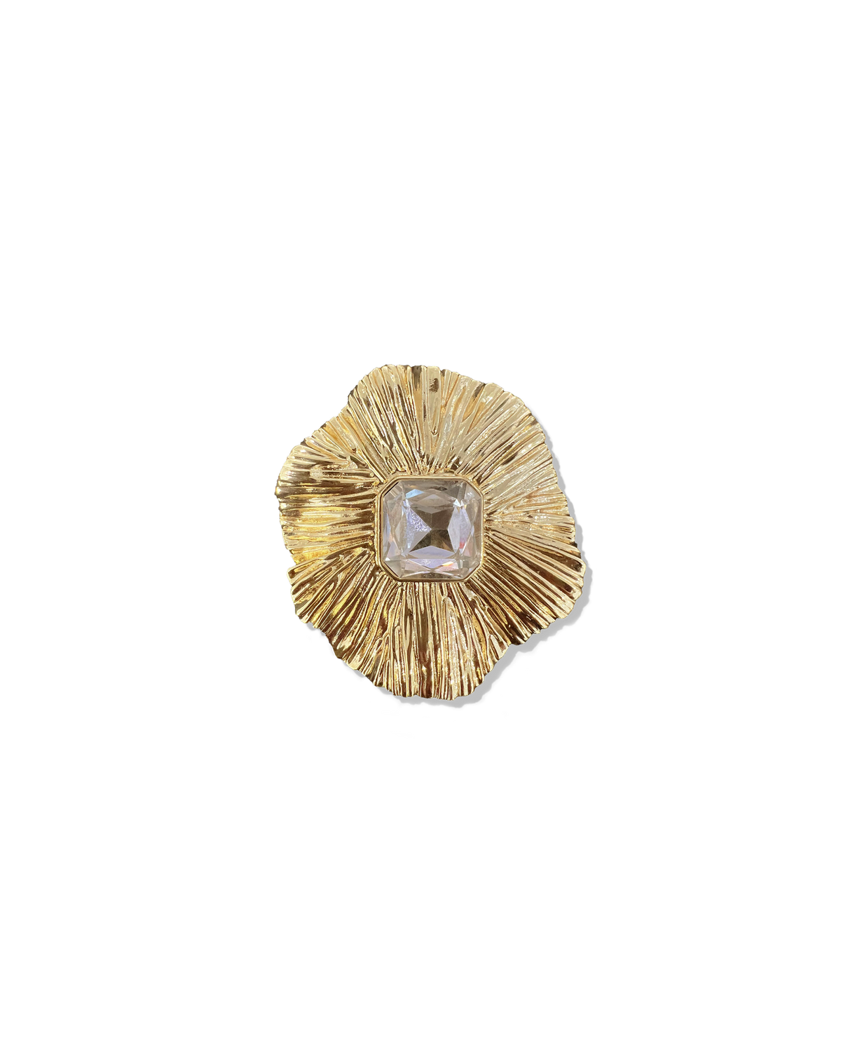 Gold Floral Brooch - Image 5