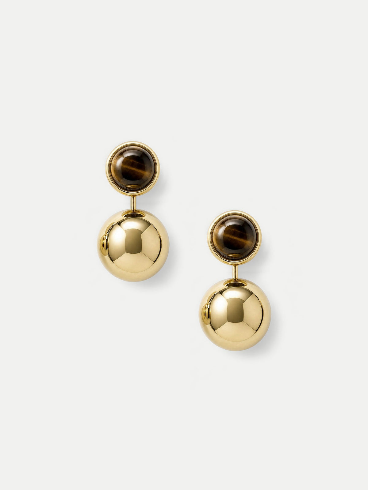Tiger's Eye Drop Earring