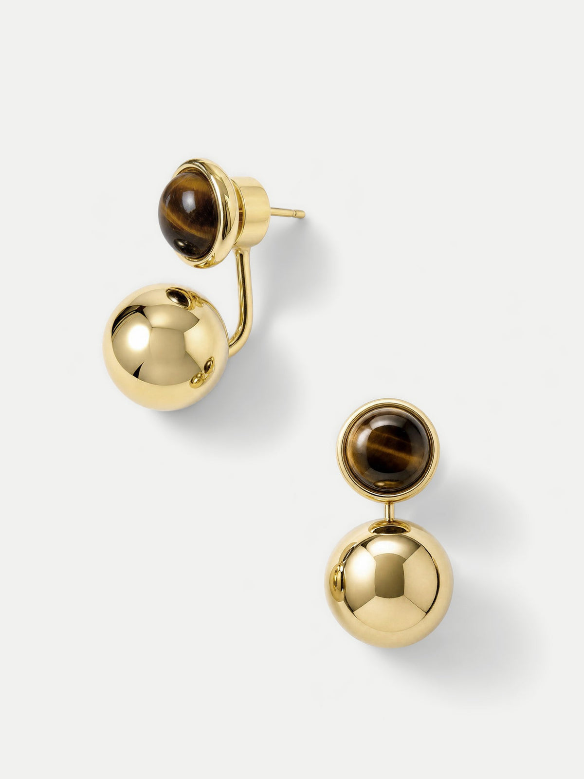 Tiger's Eye Drop Earring - Image 5