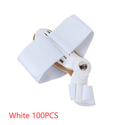 Hallux Valgus Corrector Plastic Toe Correctors Sleeves - White 100PCS