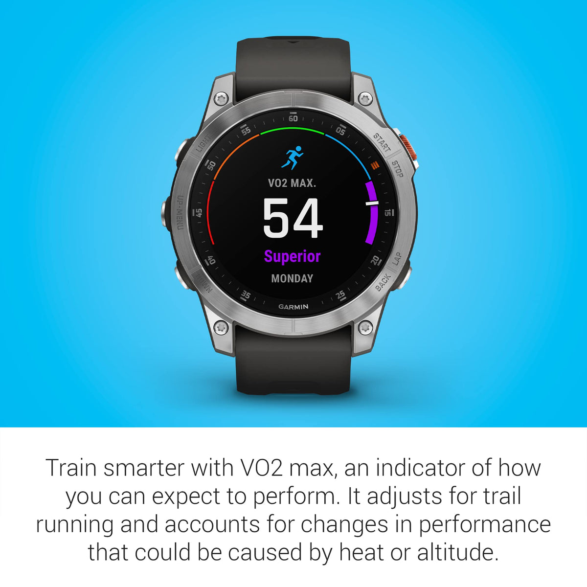 Garmin - epix (Gen 2) GPS Smartwatch 47mm Fiber-reinforced polymer - Steel - 010-02582-00 - Image 6