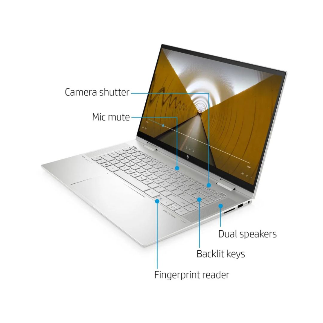 HP ENVY 2-in-1 15.6" FHD Touch-Screen Laptop - Intel Core i7-1195G7 - 16GB RAM - 512GB SSD + 32GB Optane - Image 9
