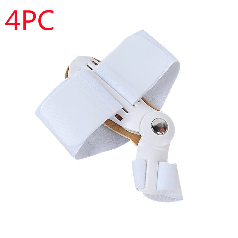 Hallux Valgus Corrector Plastic Toe Correctors Sleeves - White 4PC