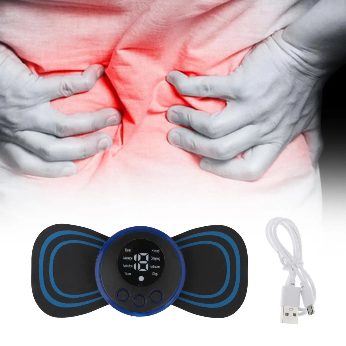 Adjustable Reusable Mini Electric Neck Massager - Image 2