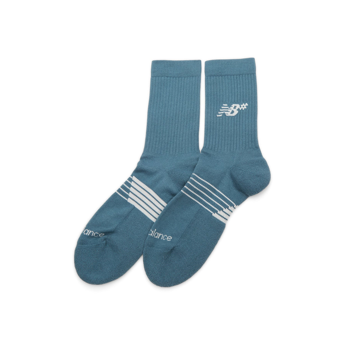 New Balance Active Numeric Crew Socks 3 Pack (Salt Water) - Image 2