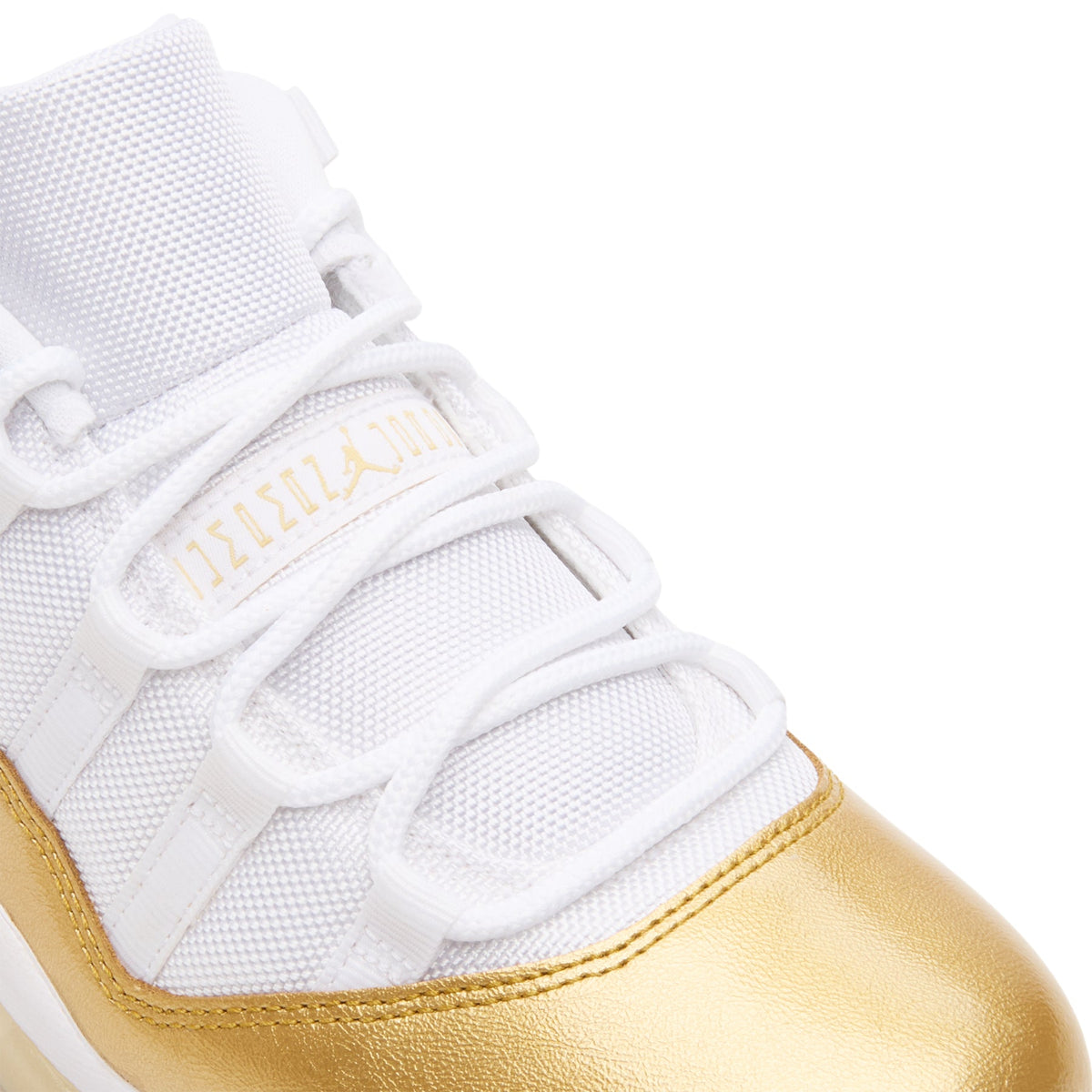 Air Jordan 11 Retro Low "Mother's Day" (White/Metallic Gold-Team Gold) - Image 7