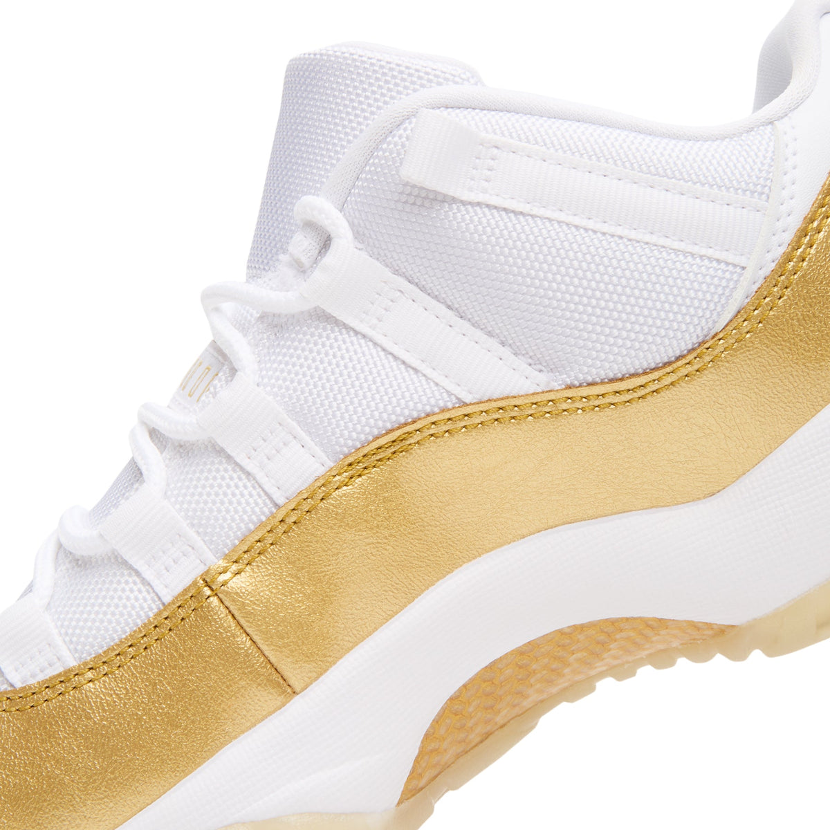 Air Jordan 11 Retro Low "Mother's Day" (White/Metallic Gold-Team Gold) - Image 8
