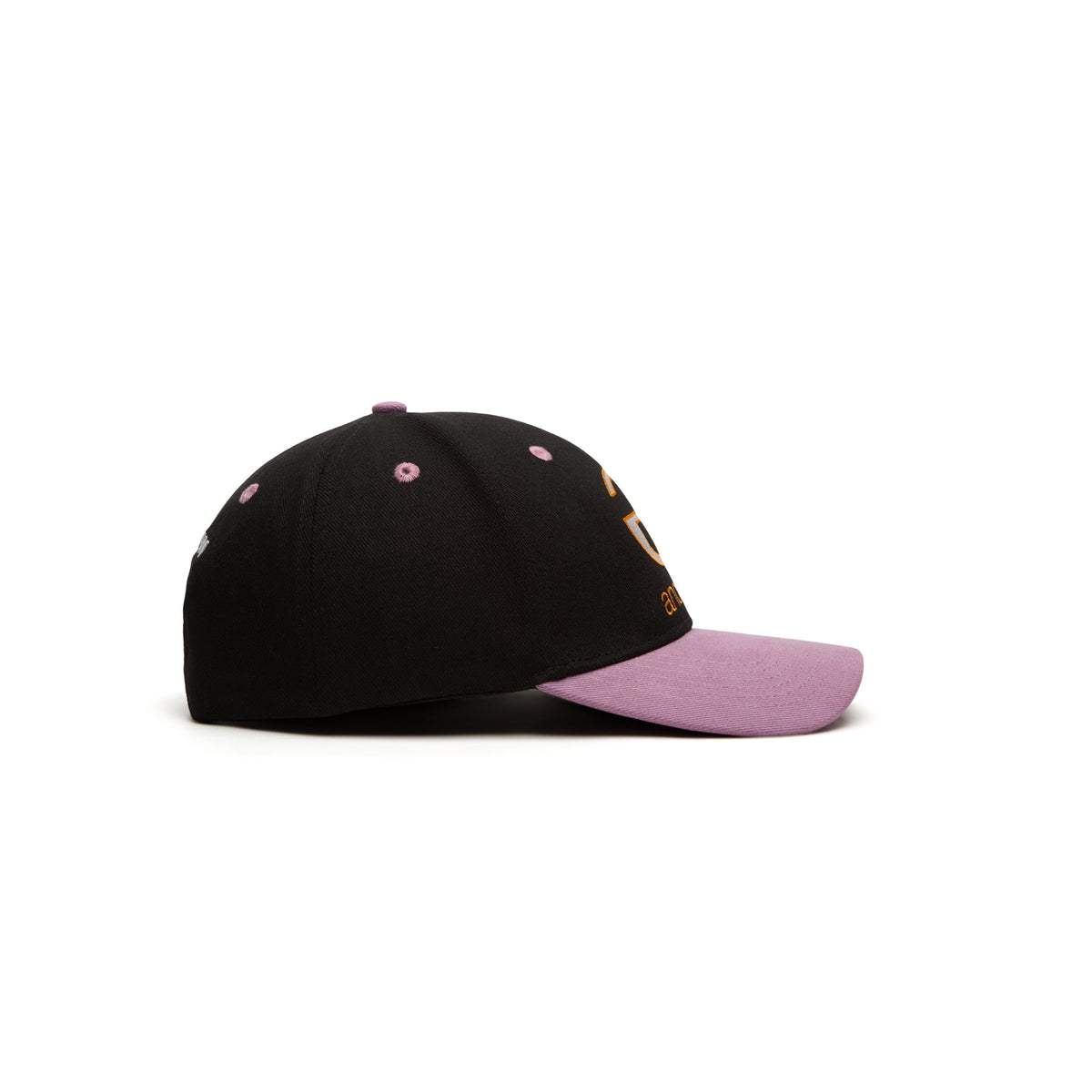 Andrew Lowercase 6 Panel Dad Hat (Black) - Image 2