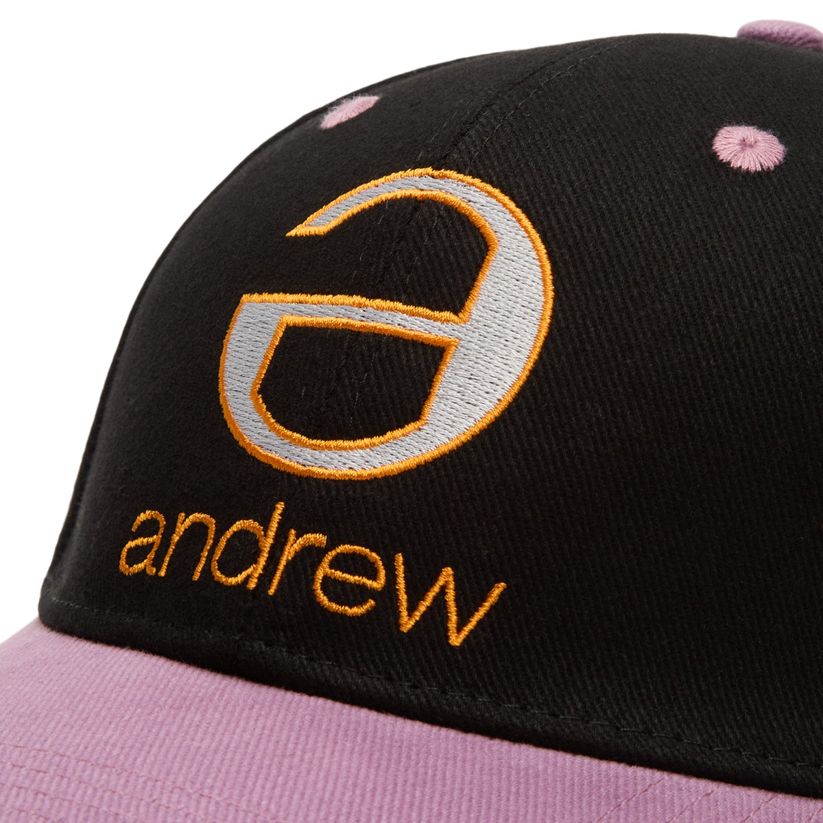Andrew Lowercase 6 Panel Dad Hat (Black) - Image 6