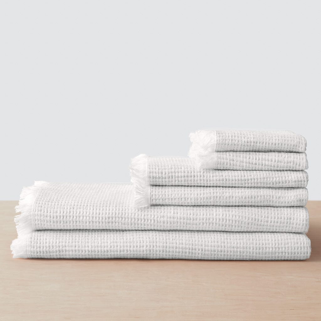 Aegean Cotton Bath Sheet Set - White / Set of 6