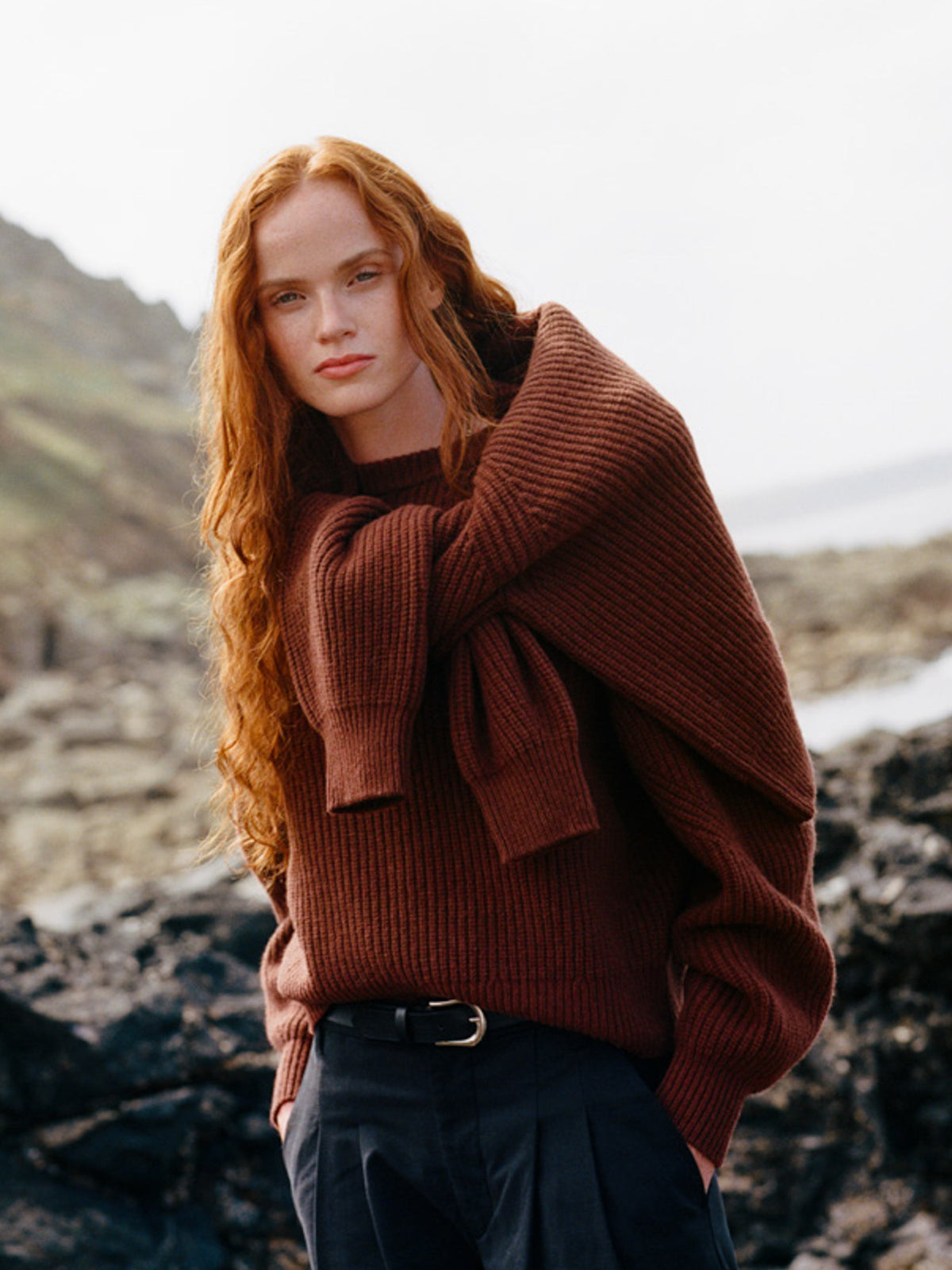 Women's Amy Powney + Finisterre Fisherman Rib Crew Neck Jumper - Image 3