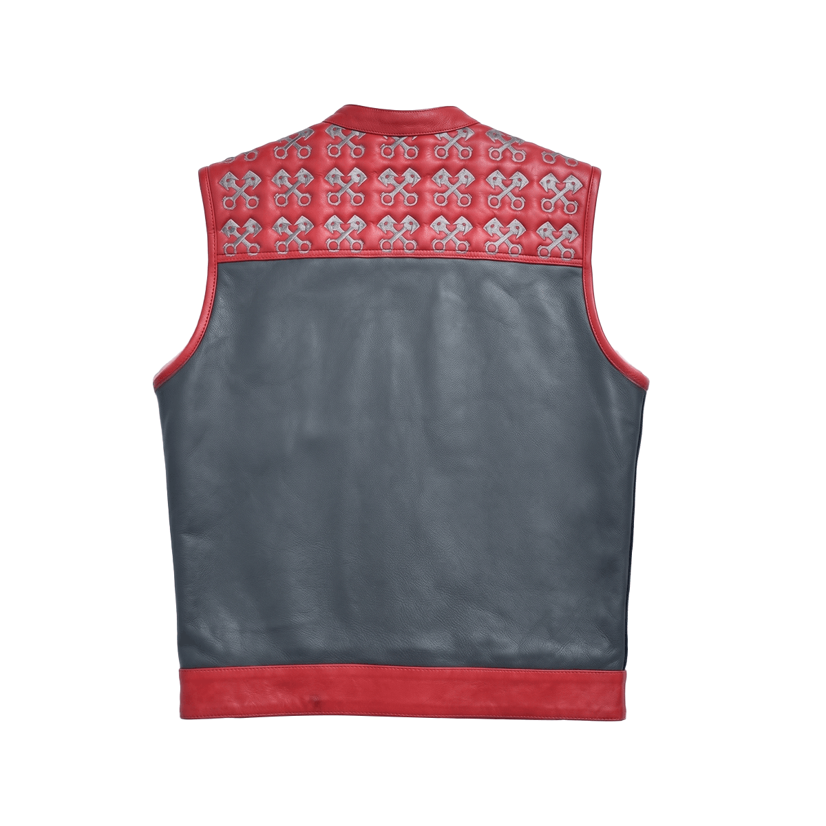 Redtop - Men’s Quilted Leather Motorcycle Vest