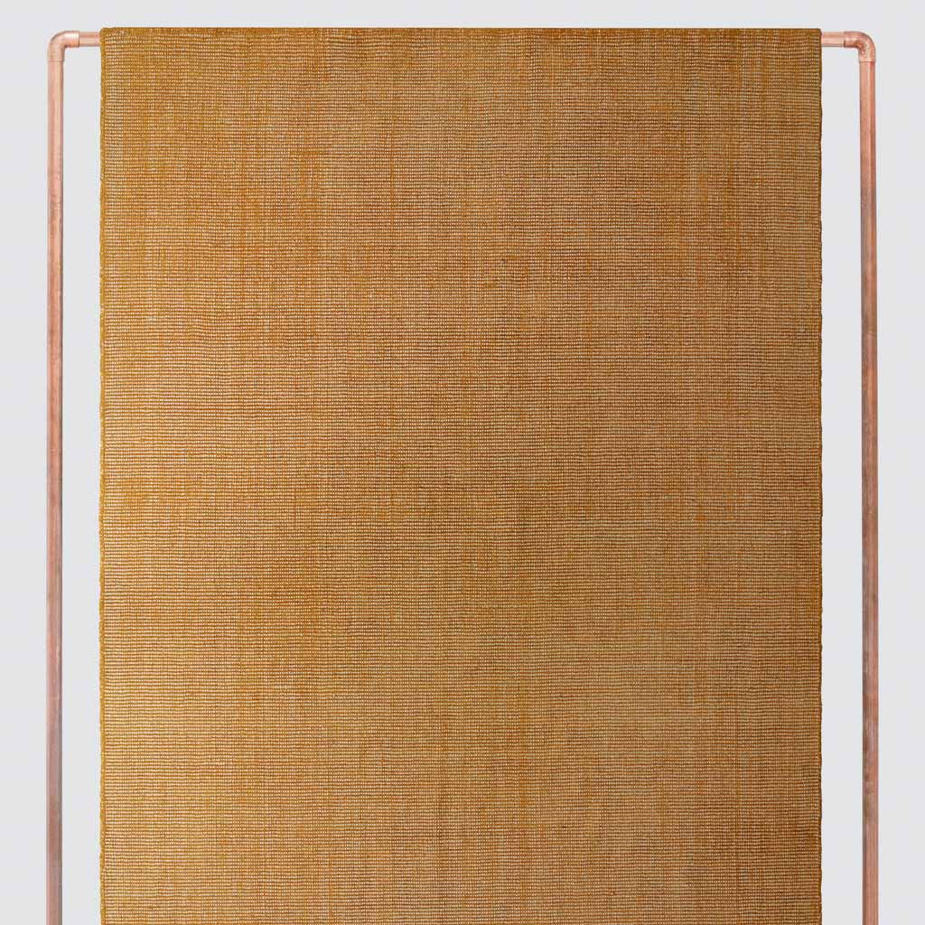 Artha Handwoven Striped Area Rug - Mustard