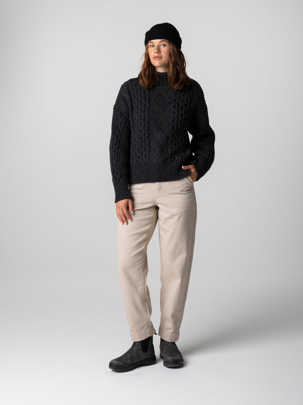 Women's Nova Aran Knit Jumper - Image 4