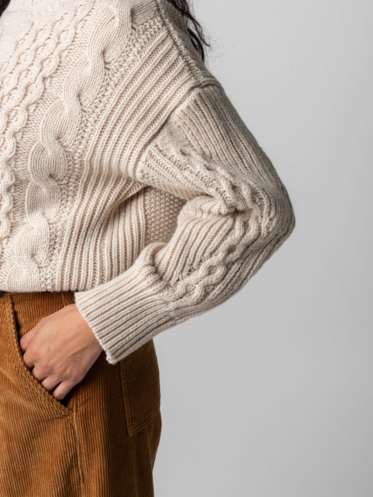 Women's Nova Aran Knit Jumper - Image 6