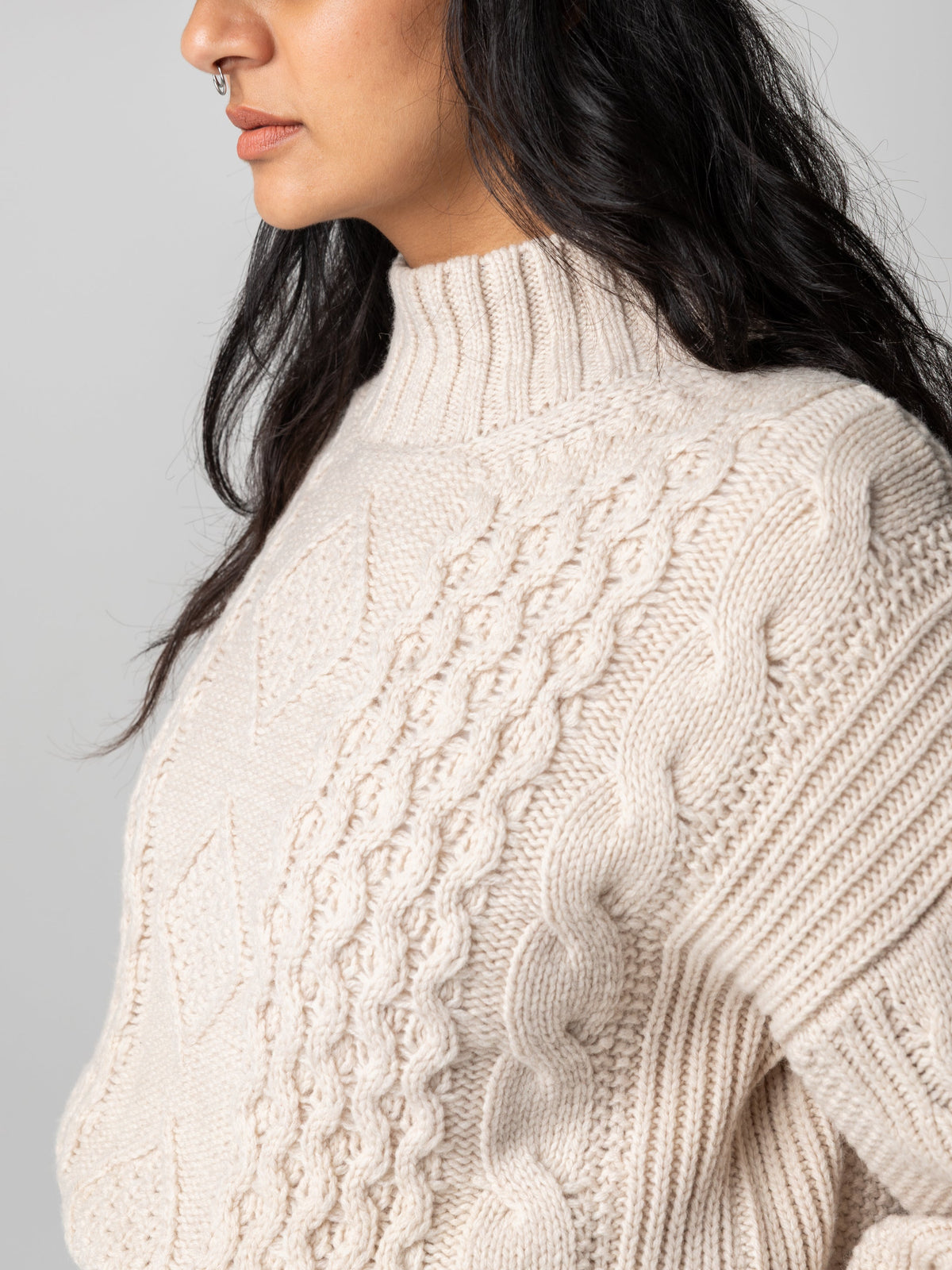 Women's Nova Aran Knit Jumper - Image 7