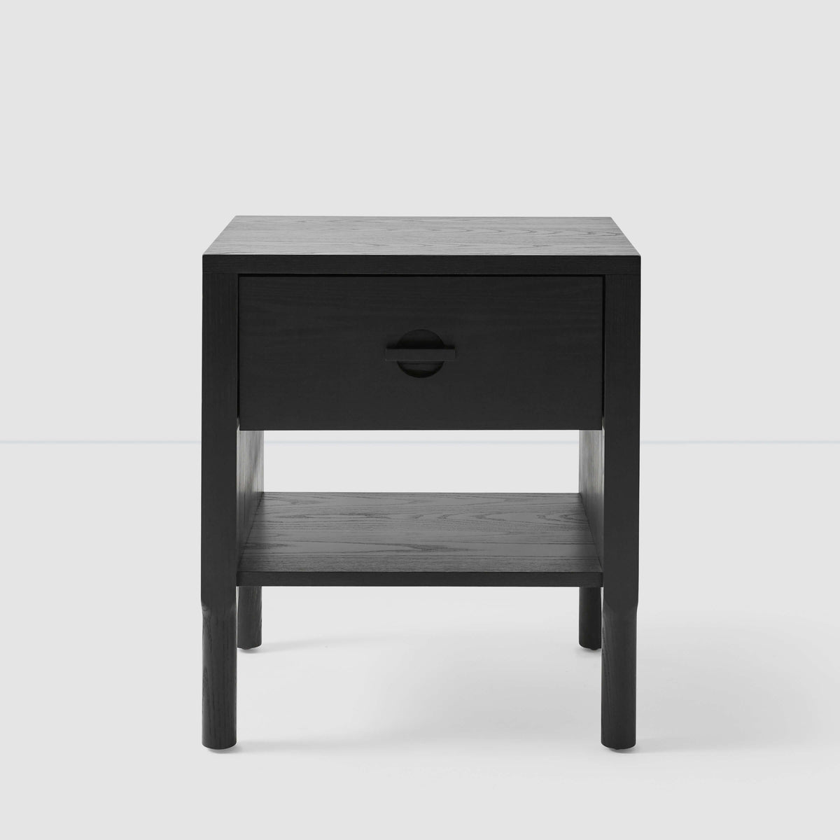 Avon Nightstand - Black Finished Ash / Standard