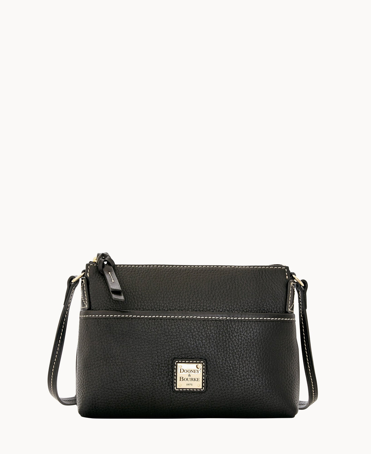 Pebble Grain Ginger Crossbody - Black Black